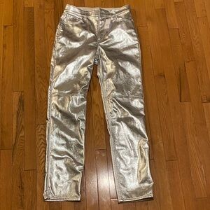 GAP Silver Metallic Pants